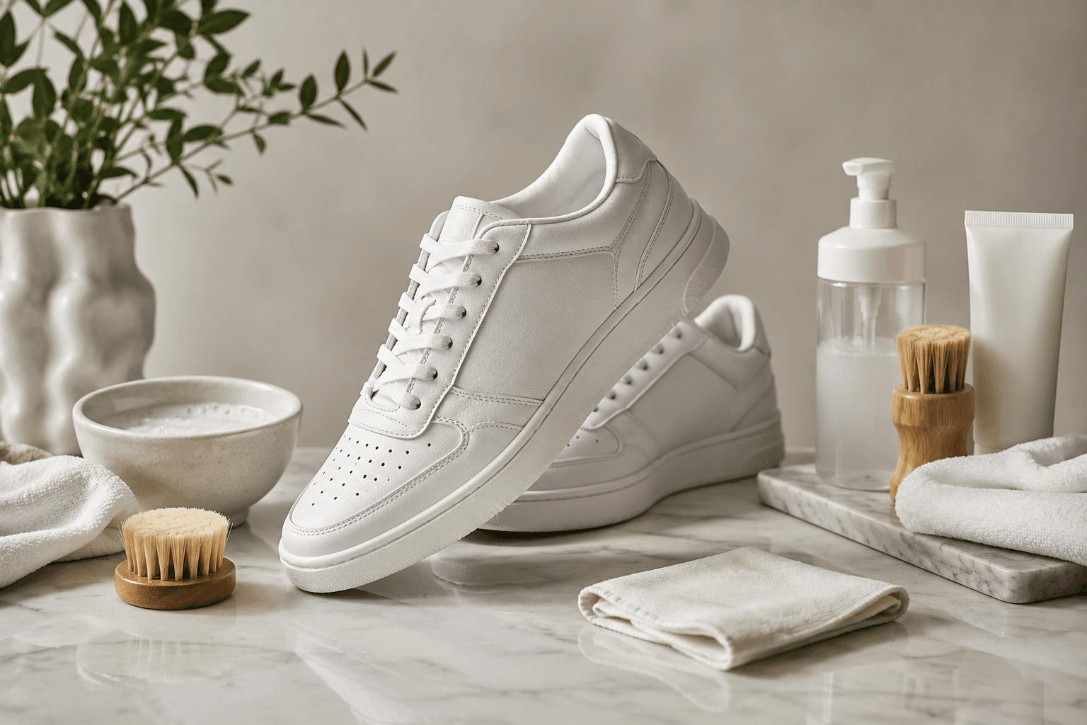 How to keep white sneakers white, the store way.
