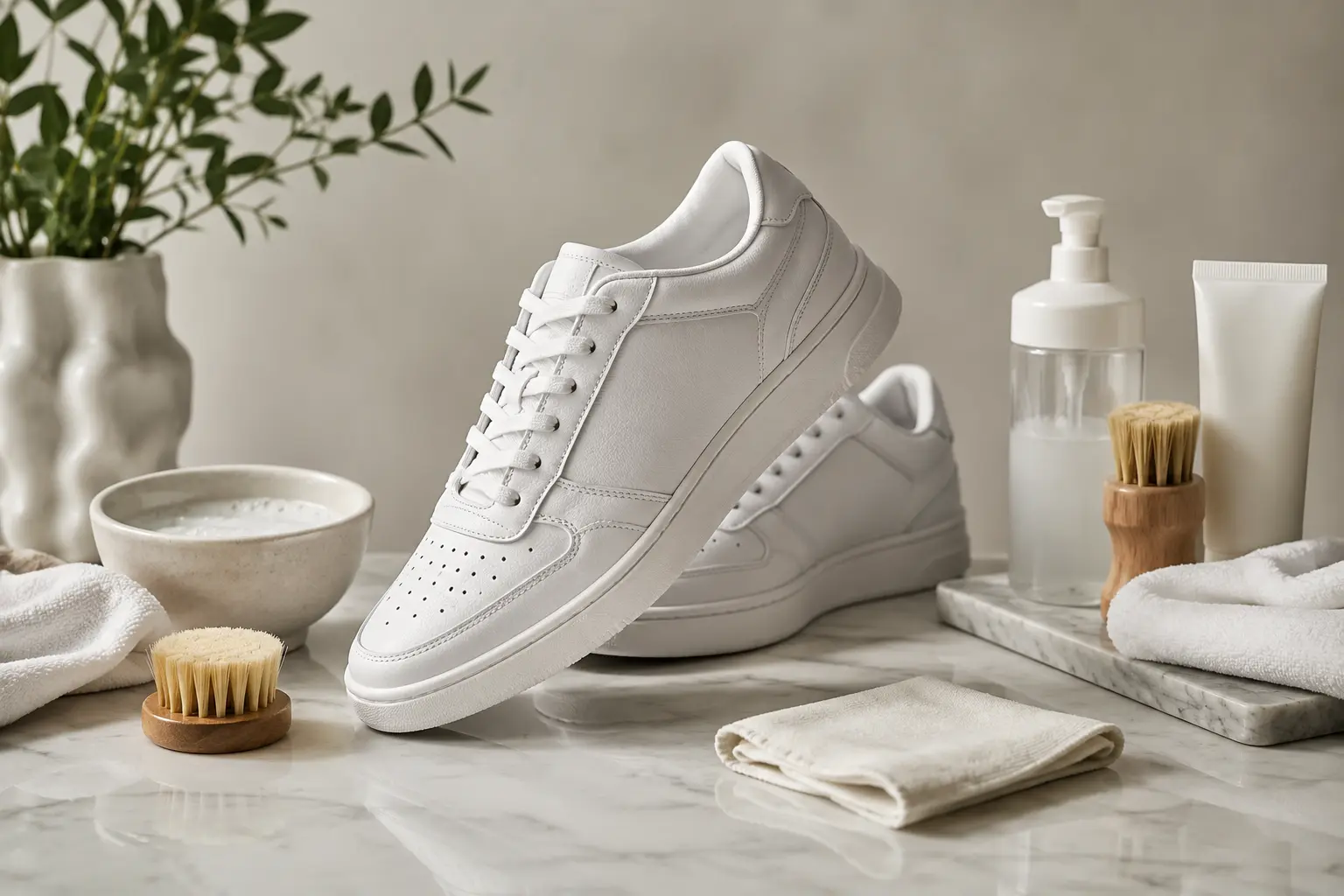 How to keep white sneakers white, the store way.